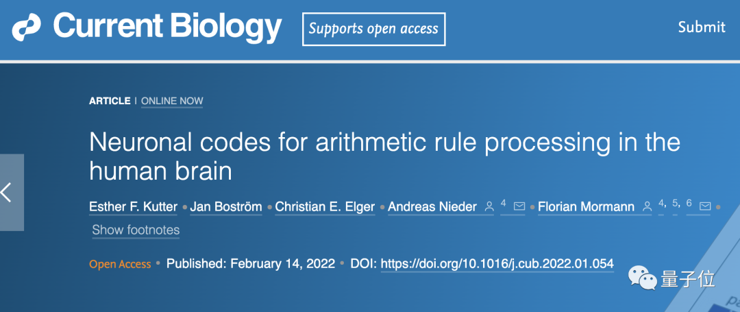 大脑如何做算术？加减法都有专用神经元，符号文字都能激活同一组