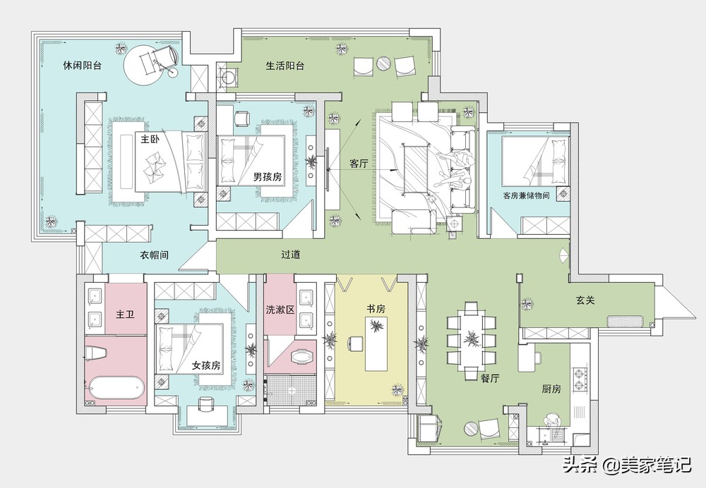 长沙夫妇晒出180㎡新房设计，不算豪华，却让小区一半业主照着装