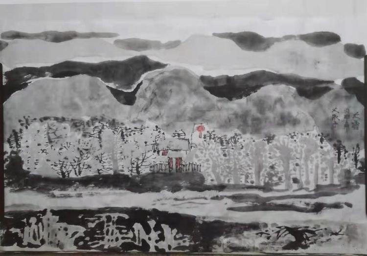 《家乡的雪》大路美术研究院主创画家成秉羿作品展示
