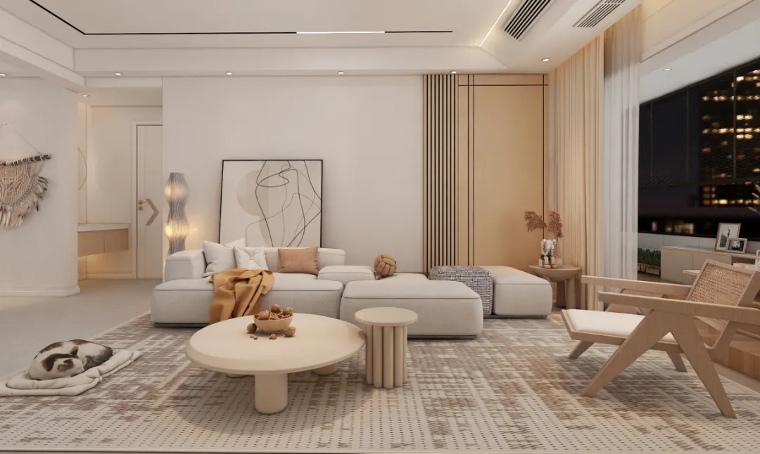 215m²原木轻奢风，住进这样的奶茶色暖居，太治愈了