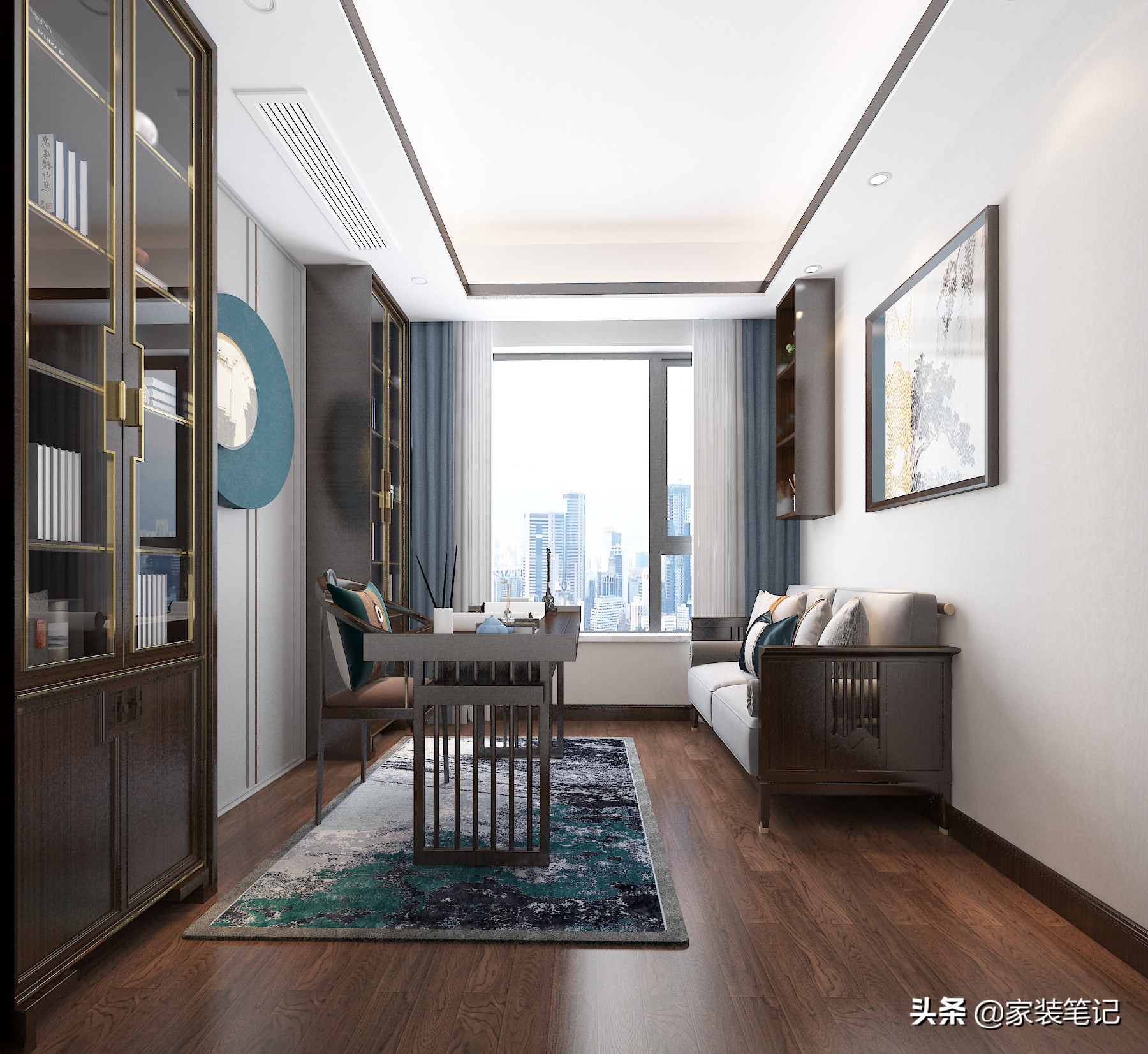 都说小户型不能装新中式，看了这套福州建发的房子装修，真的爱了