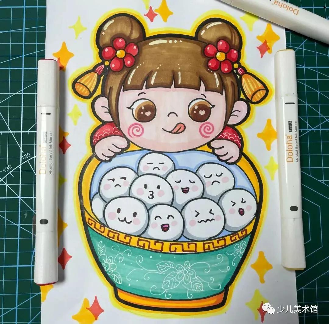 创意美术—太美了！超好看的40幅创意儿童画，张张精品，经典收藏