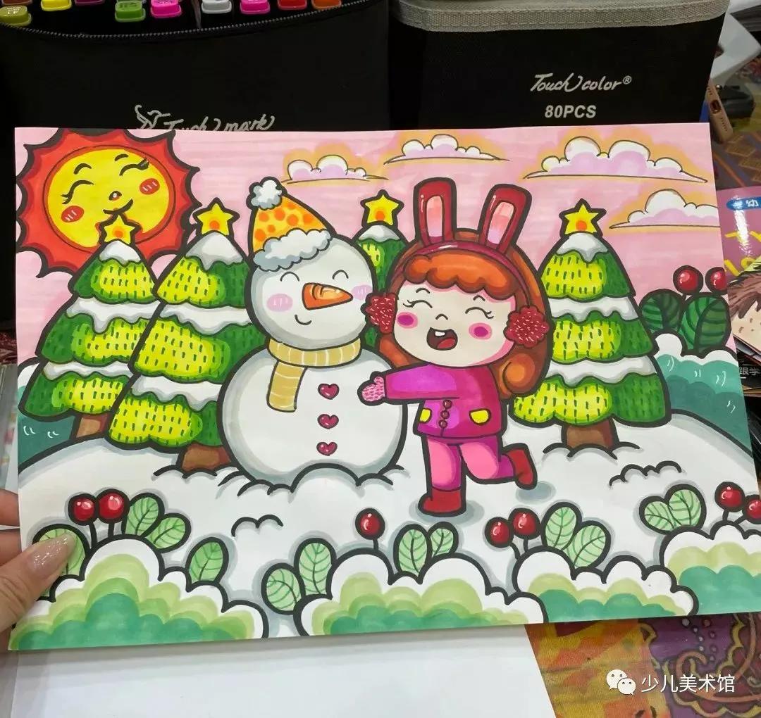 创意美术—太美了！超好看的40幅创意儿童画，张张精品，经典收藏