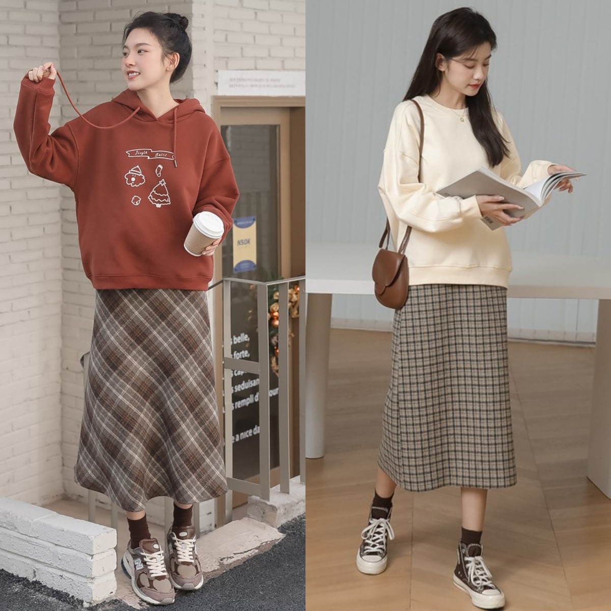 卫衣搭配什么裙子好看图片(今年春天) - 赤虎壹号