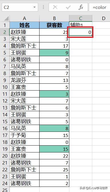 公式控千万别错过，用公式根据 Excel 单元格的颜色求和