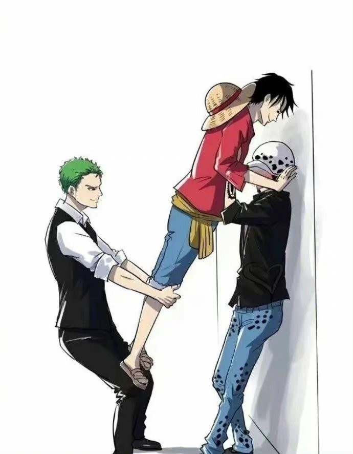 《海贼王》版花式壁咚,路飞和索隆各种秀,骑马咚和腰马咚太抢眼