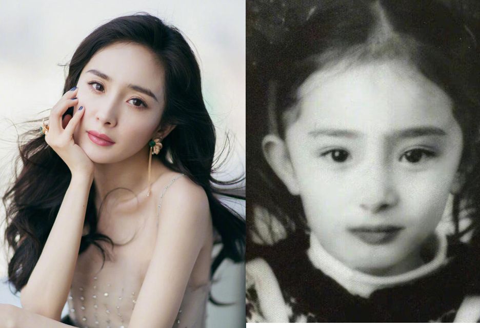 明星们的童年，杨幂宋祖儿从小美到大，林志玲气质佳长相反差巨大