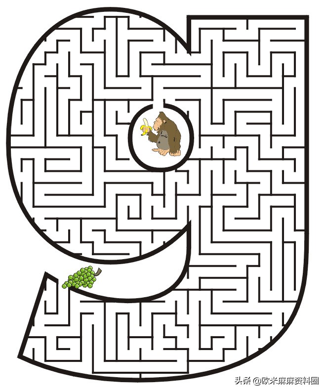 26个英文字母迷宫(大小写都有)