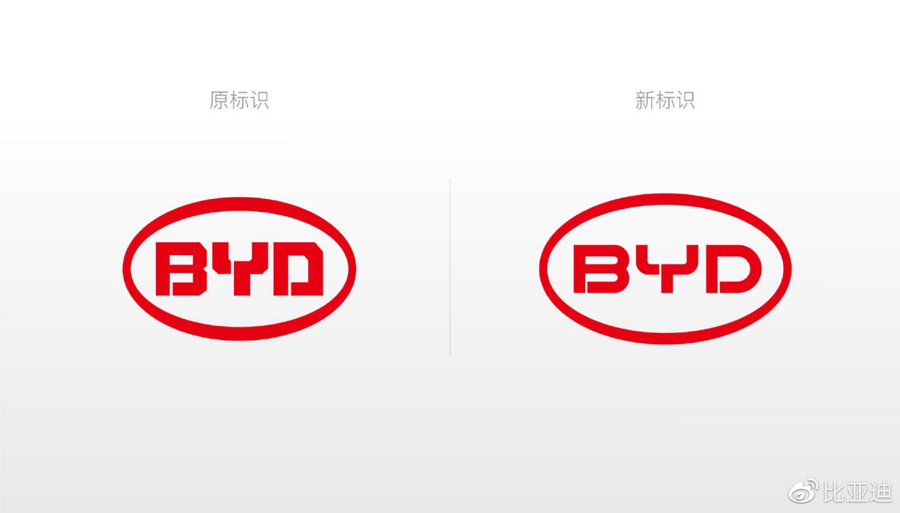 比亚迪集团官宣圆润Logo 新旧版本你更喜欢哪个