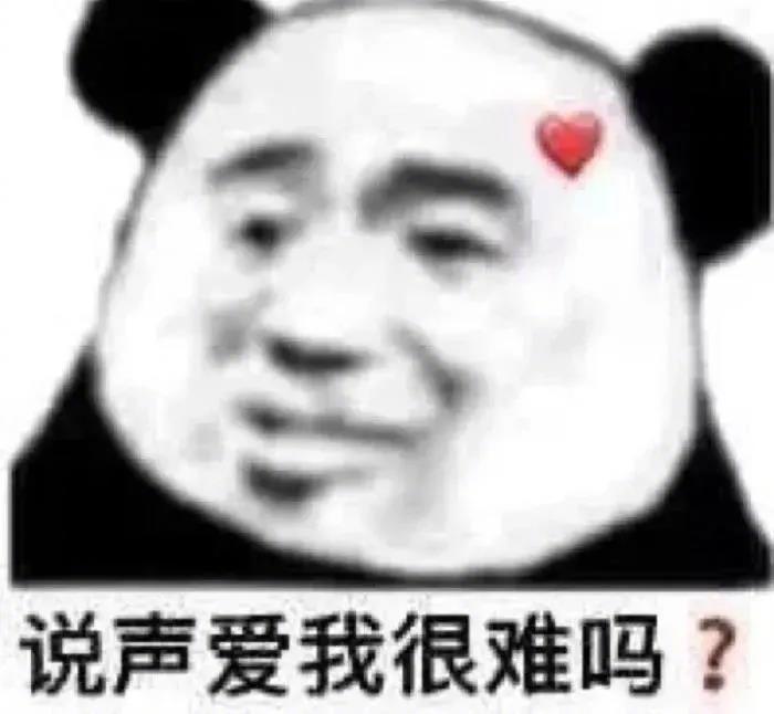 说声爱我很难吗 ？表情包