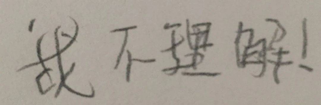 小学生手写表情包：我不理解！