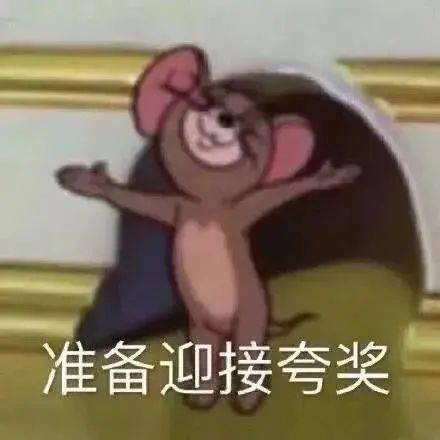 准备迎接夸奖表情包