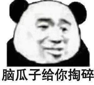 脑瓜子给你掏碎