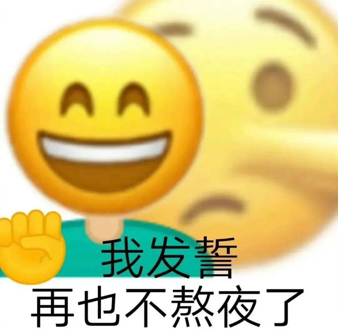 我发誓 再也不熬夜了表情包