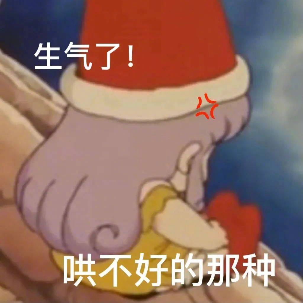 生气了！哄不好的那种表情包