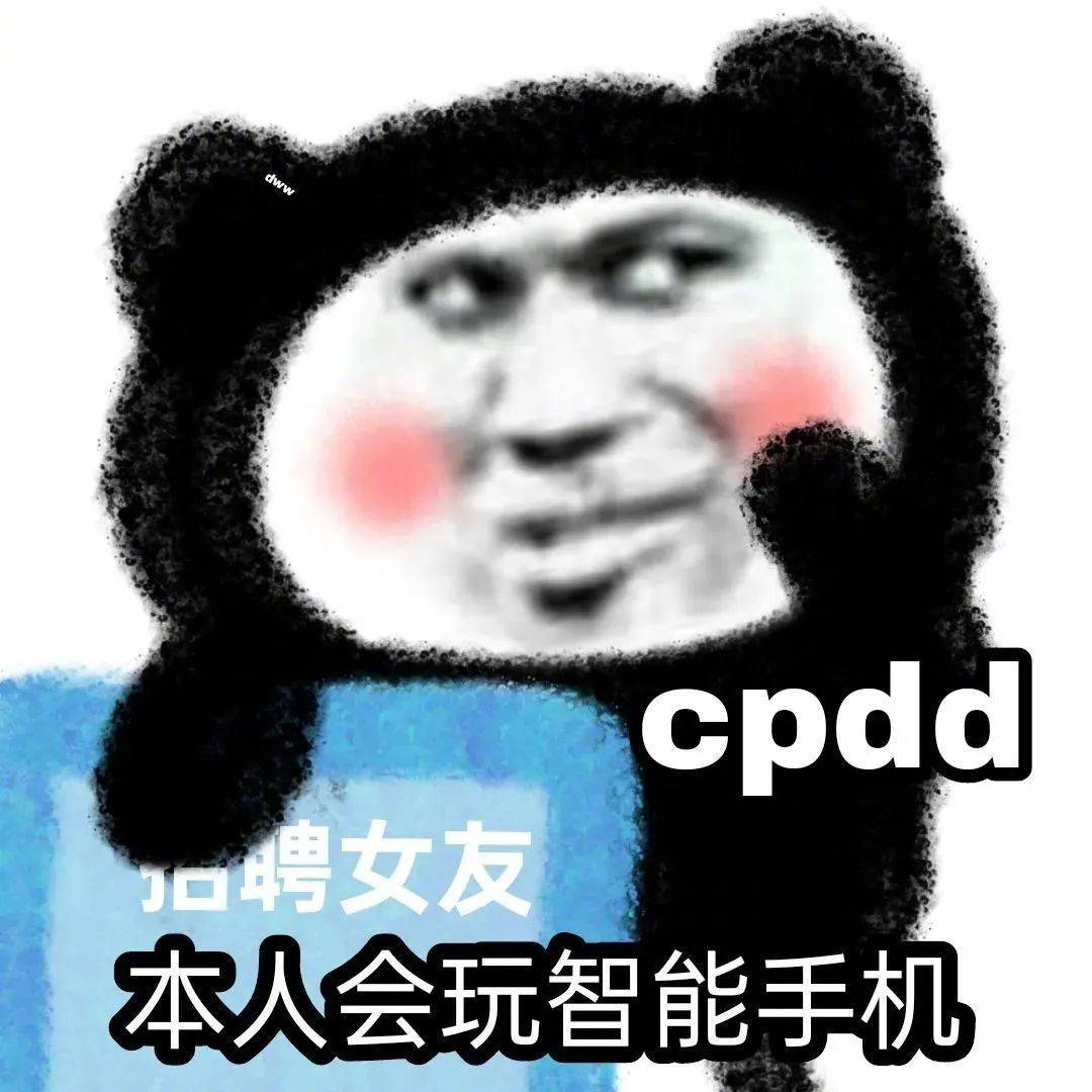 cpdd 本人会玩智能手机表情包