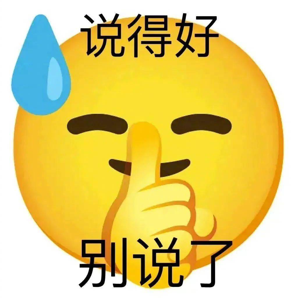 说得好 别说了表情包