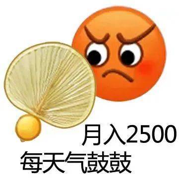 月入2500 每天气鼓鼓表情包