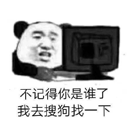 不记得你是谁了  我去搜狗找一下表情包