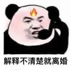 解释不清楚就离婚表情包