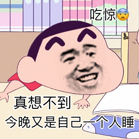 真想不到 今晚又是自己一个人睡表情包