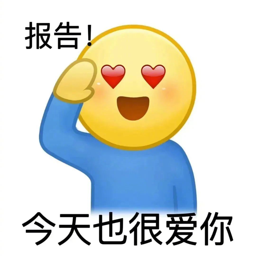 报告！今天也很爱你表情包