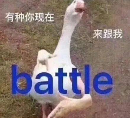 有种你现在来跟我 battle