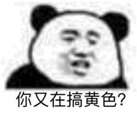 你又在搞黄色？表情包