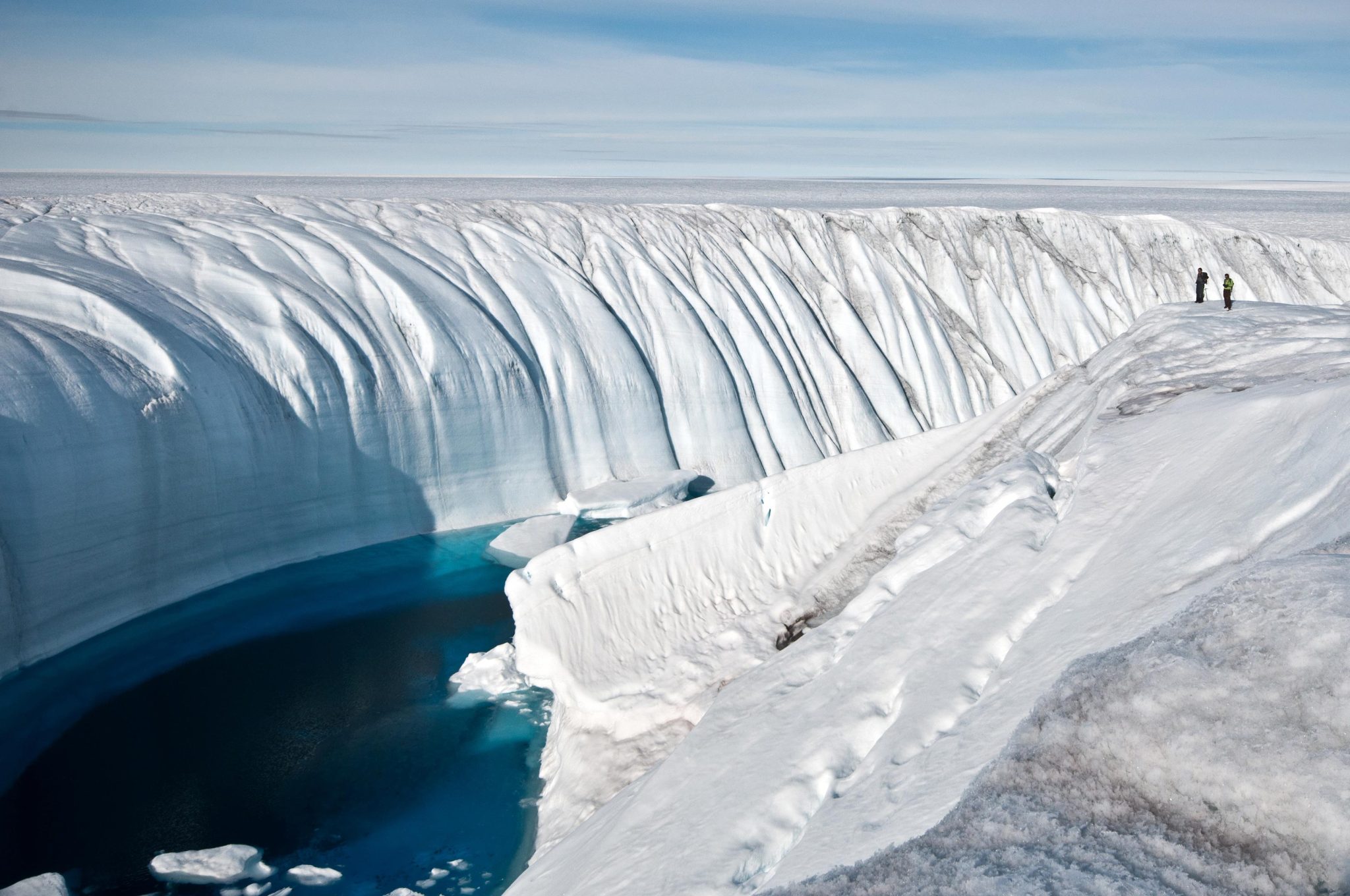 格陵兰岛频繁的冰雪融化导致全球洪水风险增加