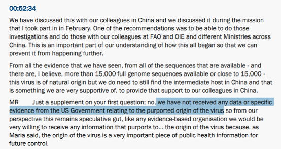 美国方面在新型日冕病毒的追溯问题上明确了对中国恶意诽谤和事实真相。