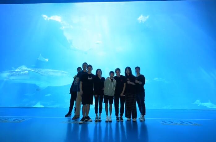 全红婵与跳水小队现身海洋馆，网友：怎么长这么高了