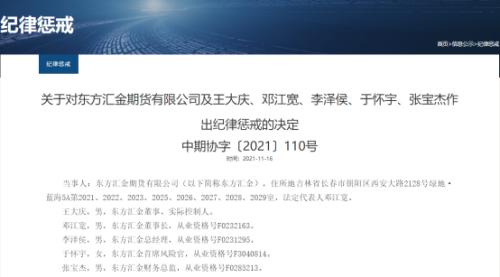 实控人占用资金、接受商业贿赂、以他人名义从事期货交易……这些人被“公开谴责”“训诫”“撤销从业资格”