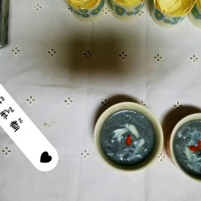 减脂早餐，简易版低脂芝士布丁，脆皮什锦沙拉，黑芝麻糊