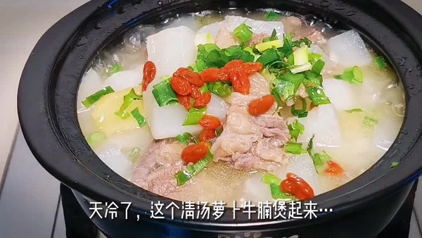 萝卜牛腩煲汤的做法大全(香浓滋味一碗足，家常美食轻松烹调)