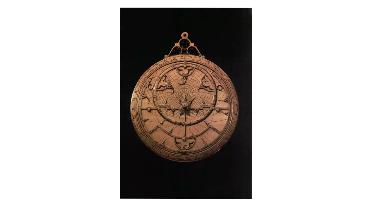 黄铜制希伯来星盘,公元1350年前后,大英博物馆藏.