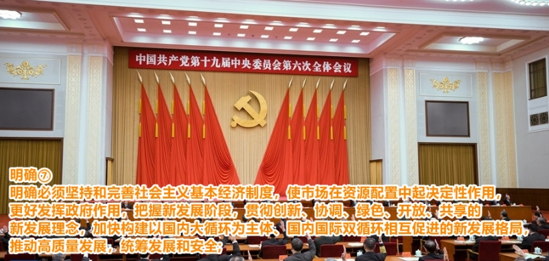 新精神新飞跃 解读十九届六中全会决议中的10个明确