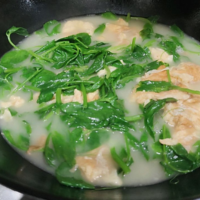 豌豆尖汤的做法大全(超下饭的碗豆尖鸡蛋汤一学就会)-君心之家