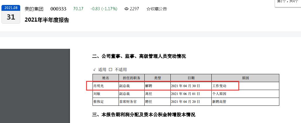 美的集团2021年股价下跌超20%背后：一控股子公司被查实存在“价格欺诈行为”、原副总裁肖某光妻子被查实内幕交易