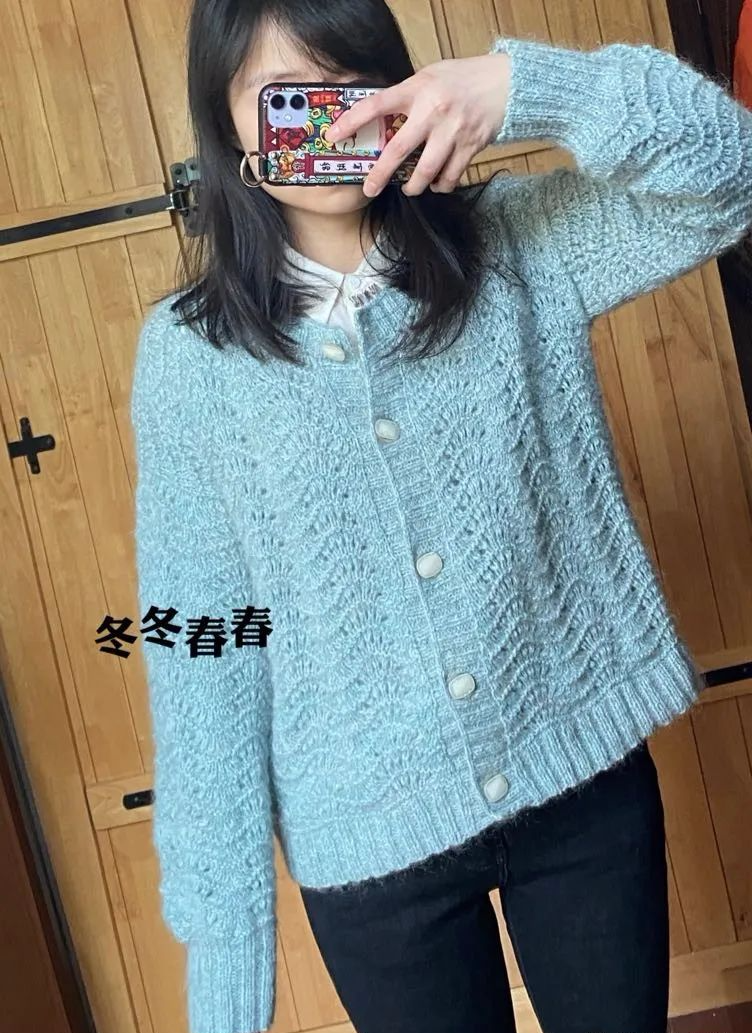 开衫女毛衣(开衫女外套毛衣编织款式)