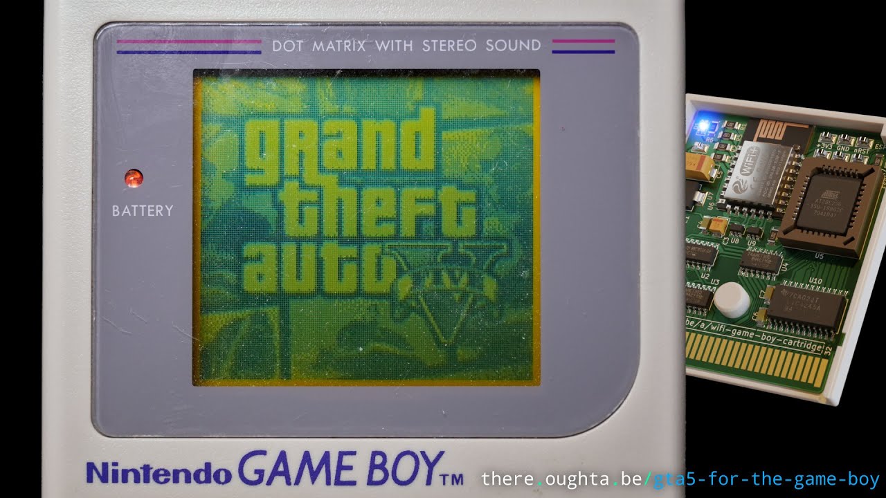 神奇的“魔法”《GTA5》竟能在原版Game Boy上运行