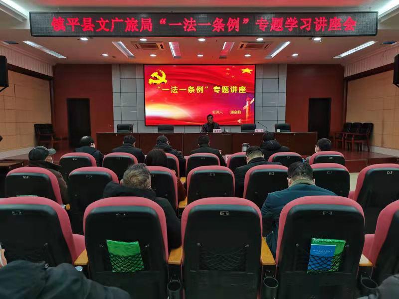 镇平县文广旅局组织开展“一法一条例”系列学习宣传培训研讨考试活动