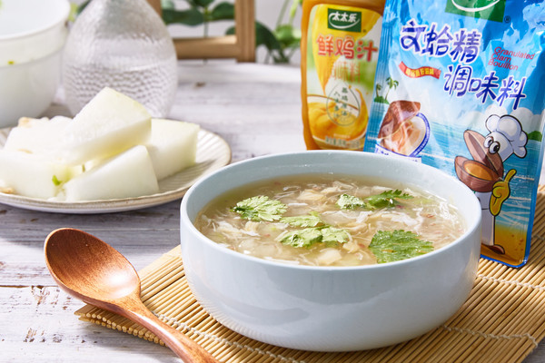 瑶柱冬茸羹健康营养、不油不腻，一家人晚饭吃真舒服