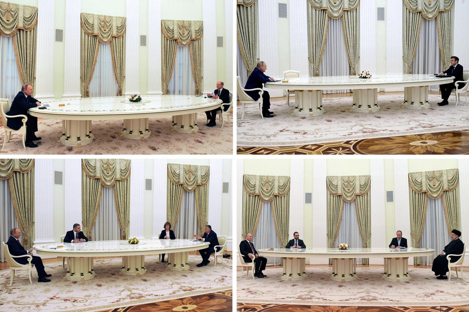 普京见法德领导人用的6米白色长桌，是谁造的？西班牙意大利家具厂商都说自己是供货商