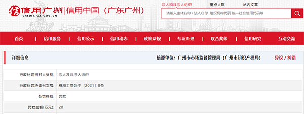 菲瑞医疗投资控股（广州）发布虚假广告被罚20万元