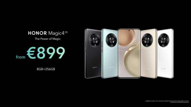 荣耀Magic4系列MWC2022全球发布，售价899欧元起