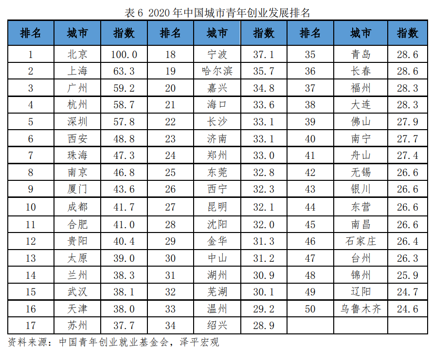 中国青年创业发展报告（2021）