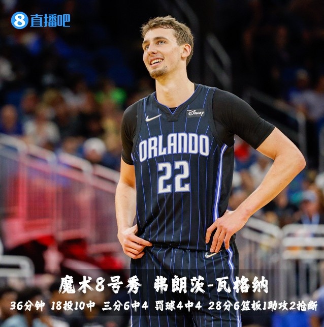 NBA比分官网(「菜鸟观察」瓦格纳28分6板 格林27分 海兰德19分 杰克逊8中8)