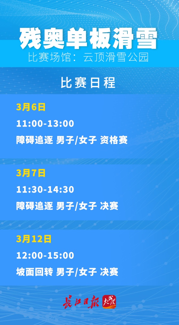 今天有哪些赛程奥运会(北京冬残奥会赛程表，请查收)