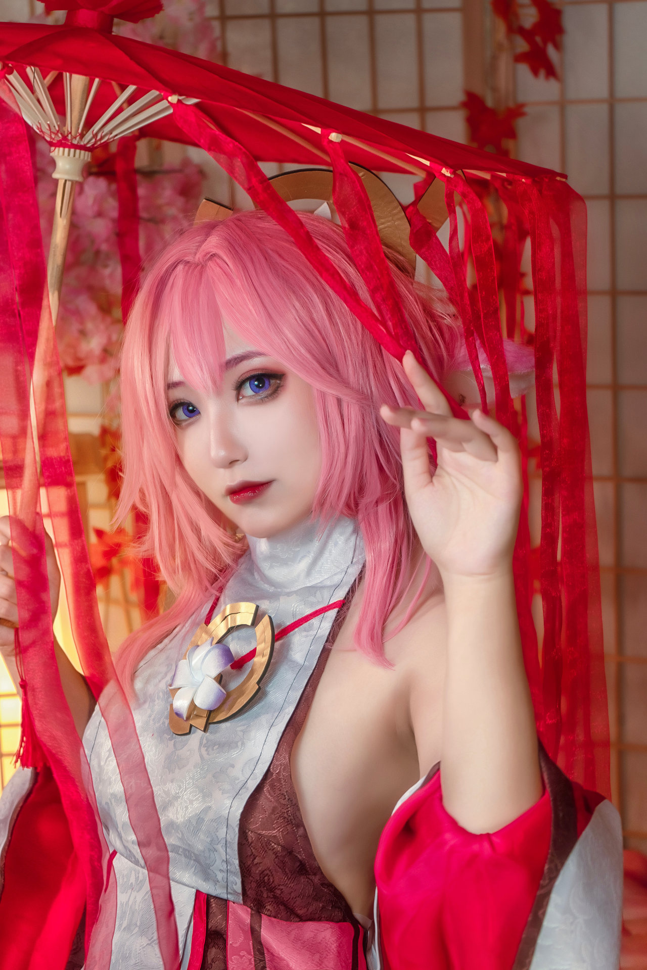 游戏《原神》八重神子Cosplay图-哪边嗨