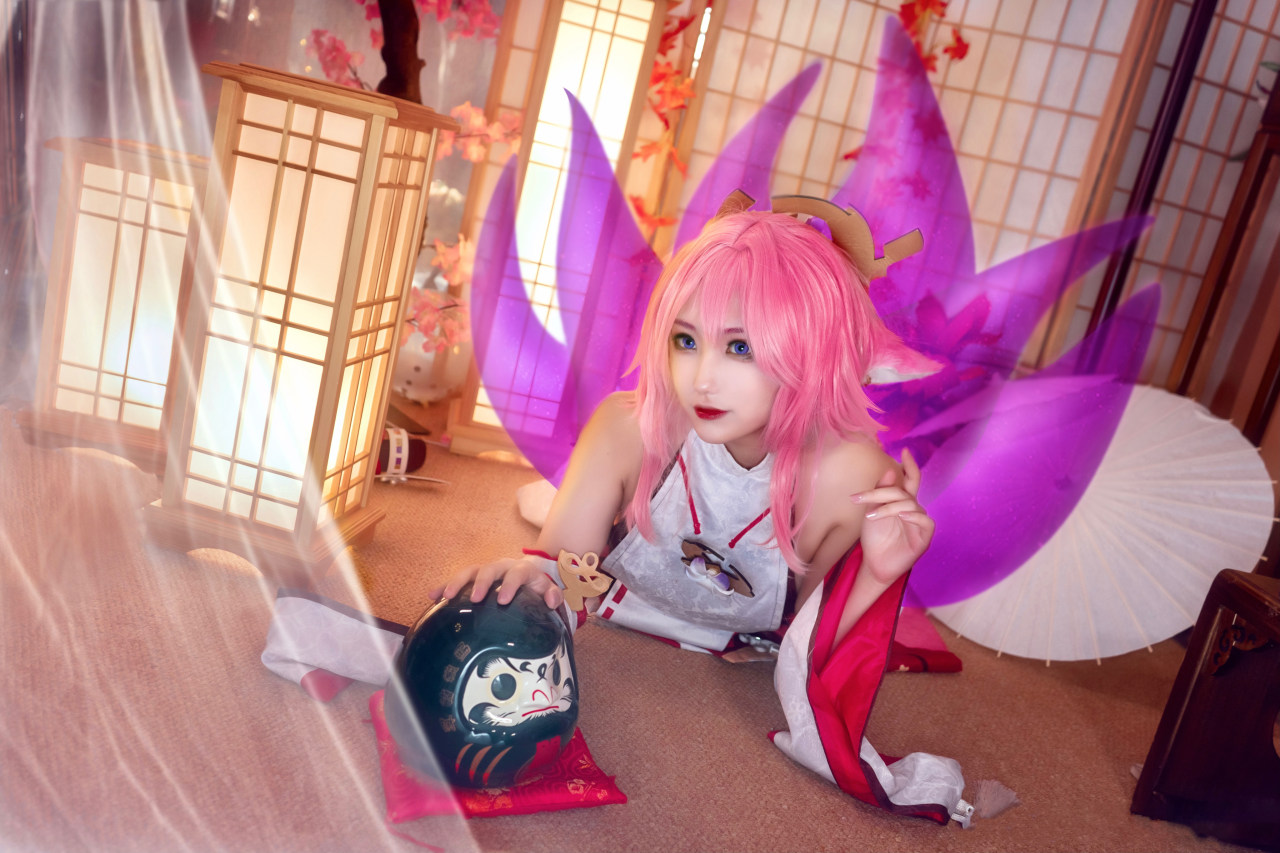 游戏《原神》八重神子Cosplay图-哪边嗨